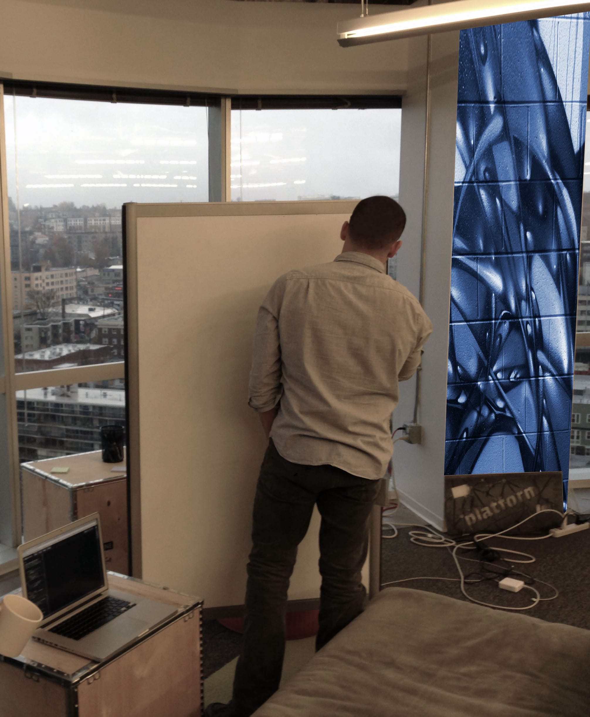 David Puerto whiteboarding for Facebook.