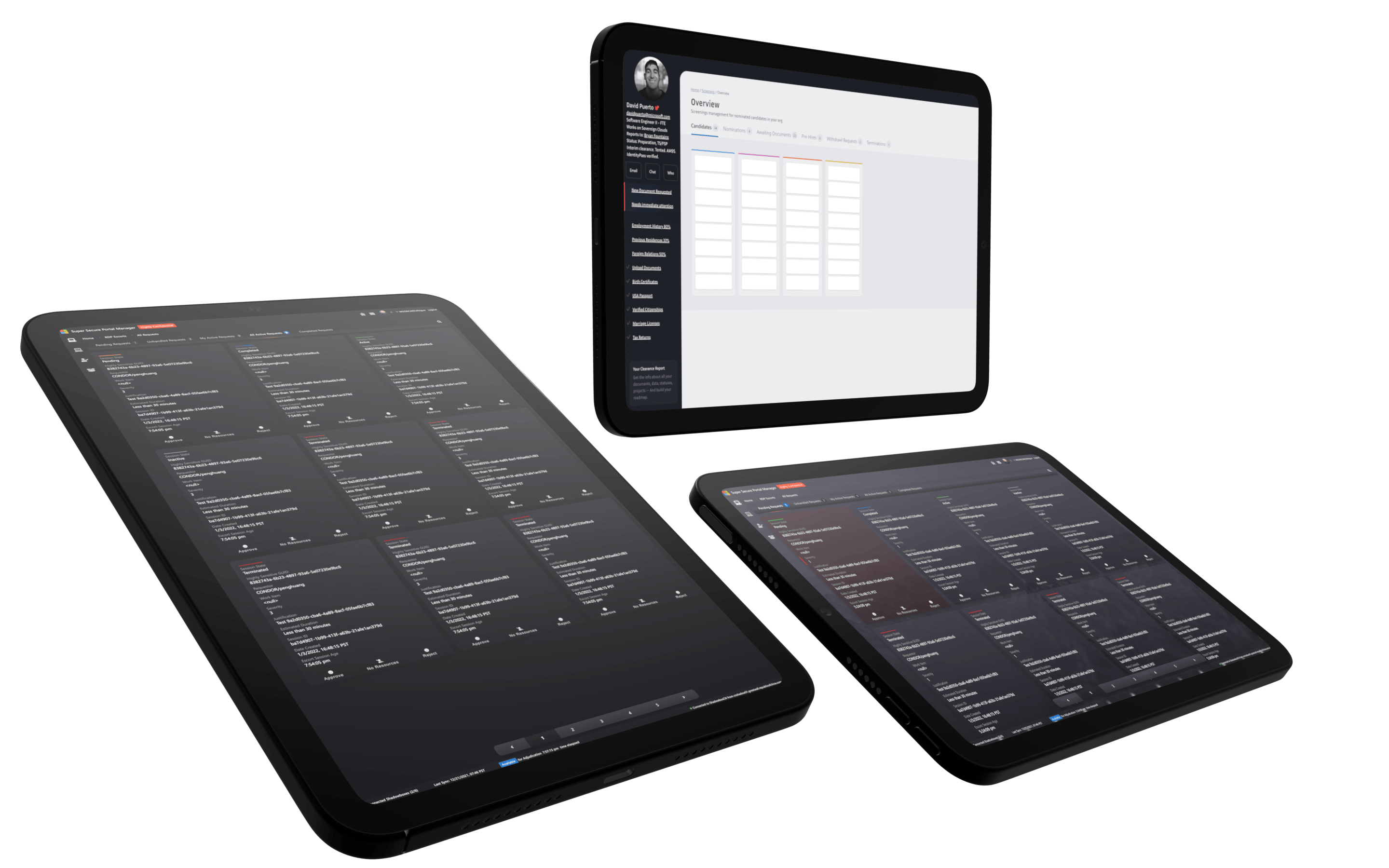 Microsoft Personnel and Sovereign Clouds UX UI
